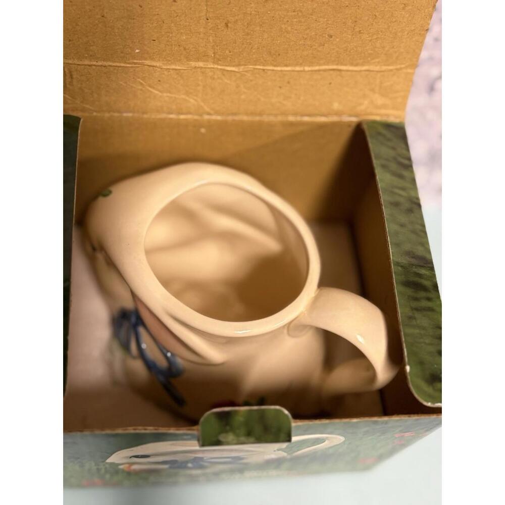 Lenox Poppies on Blue Barnyard Collection Bunny Rabbit Ceramic Mug With Box - Picture 7 of 7